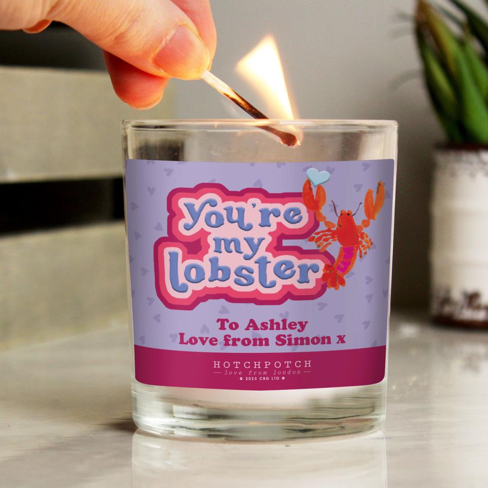 Personalised Hotchpotch You're My Lobster Scented Jar Candle  Extra Image 1